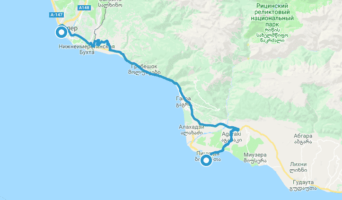 Адлер — Пицунда: как добраться