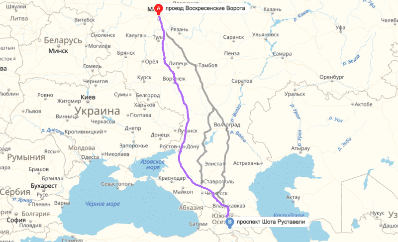 В Грузию на машине: как доехать из Москвы, других городов и сколько будет км по дороге к цели путешествия, когда совершаете поездку на отдых по этому маршруту ?