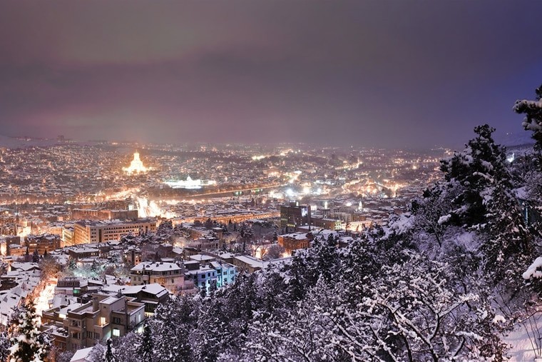 грузия зимой